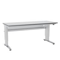 Arbejdsbord ErgoMulti 2.0, 2000x800mm HPL bordplade, gr&aring;
