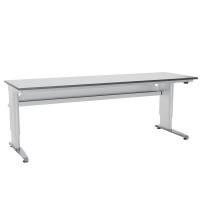 Arbejdsbord ErgoMulti 2.0, 2500x800mm HPL bordplade, gr&aring;