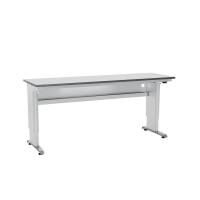 Arbejdsbord ErgoMulti 2.0, 2000x620mm HPL bordplade, gr&aring;