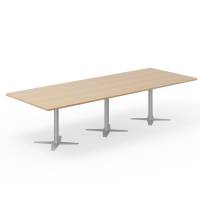 Office konferencebord rektangul&aelig;rt 320x120cm eg med s&oslash;lv stel