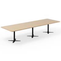 Office konferencebord rektangul&aelig;rt 380x120cm eg med sort stel