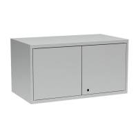 Overskab OV2 til PRO og PR2 garderobeskabe i st&aring;l, lys gr&aring;