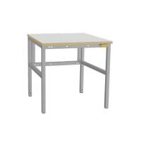 Arbejdsbord Let H-stel ESD 80x80cm, vinyl bordplade, gr&aring;