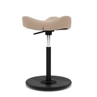 Varier Move balancestol med bundplade i sort ask, beige