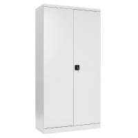 Opbevaringskab i st&aring;l med l&aring;s 1990x800x435mm gr&aring;