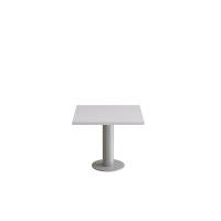 Cirkum bord 60x60cm 50cm høj i grå laminat med alugråt stel