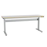 Arbejdsbord ErgoMini ESD 2000x620mm vinyl bordplade, lys gr&aring;