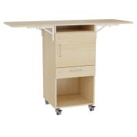 Ståbord Stig model A i birk laminat med højre- og venstrevendt klap 