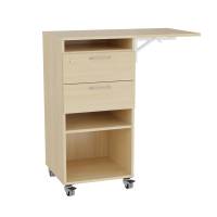 Ståbord Stig model B i birk laminat med højre- og venstrevendt klap