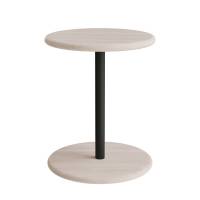 Taburet Donut &Oslash;36cm, 45cm h&oslash;j i hvidpigmenteret ask p&aring; sort oliven stel