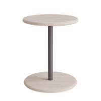 Taburet Donut &Oslash;36cm, 45cm h&oslash;j i hvidpigmenteret ask p&aring; gr&aring;t stel