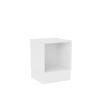 Stig reol med 1 rum p&aring; sokkel 530x415x400mm hvid laminat 