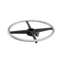 Fodring til stol Tarris med 5-fods hjulkryds, forkromet