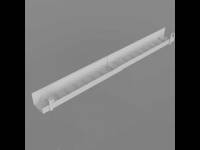 Ergoff Slim kabelbakke justerbar 87-147cm sort