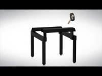 Benramme til garderobeskab 300x550x320mm sort