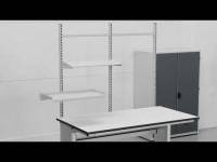 ErgoMulti 2.0 ESD arbejdsbord 2000x800mm vinyl bordplade, gr&aring;