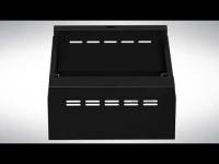 Sokkel til garderobeskab 1200x550x150mm sort