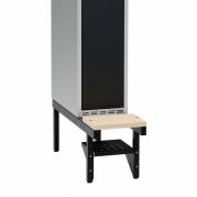 Skohylde til garderobeskab med en bredde på 300mm, sort