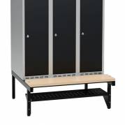 Skohylde til garderobeskab med en bredde på 900mm, sort