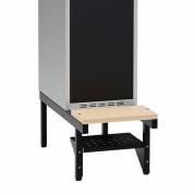 Skohylde til garderobeskab med en bredde på 400mm, sort