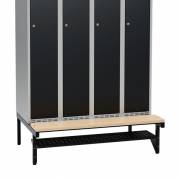 Skohylde til garderobeskab med en bredde p&aring; 1200mm, sort