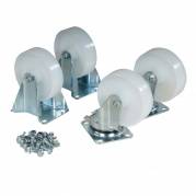 Hjulsæt i massiv nylon til tipcontainere