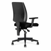 Taktik kontorstol med armlæn sort