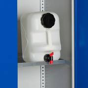 Hylde til SMV olie- og kemiskab 1000x550mm, galvaniseret st&aring;l