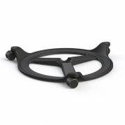 BackApp hjulunderstel til sadelstol sort