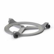 BackApp hjulunderstel til sadelstol alugrå