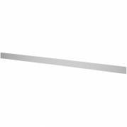 Stopliste til montering i bagkant af filebænke, 2000mm aluminium