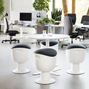 Tulip ergonomisk balancestol med Wave Tilt System hvid