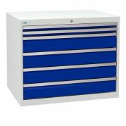 V&aelig;rksted skuffesektion 819x1005x736mm 6 skuffer