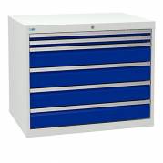 V&aelig;rksted skuffesektion 819x1005x736mm 6 skuffer