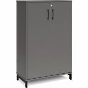 Office kontorskab 1275x800x400mm antracit med sort benramme