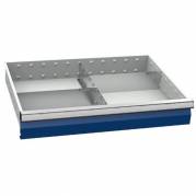 Skuffeindretning C 980x500mm h&oslash;jde 150mm gr&aring;
