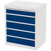 Værksted skuffesektion 819x680x500mm 5 skuffer