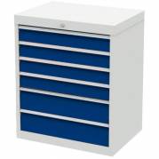Værksted skuffesektion 819x680x500mm 6 skuffer