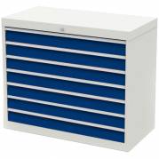 V&aelig;rksted skuffesektion 819x980x500mm 7 skuffer