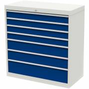 V&aelig;rksted skuffesektion 1019x980x500mm 7 skuffer