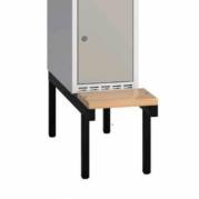 Bænkstel til garderobeskab 300x550mm, sort 