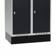 Sokkel til garderobeskab 800x550x150mm sort