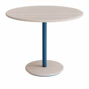 Donut cafebord &Oslash;90cm h&oslash;jde 72cm hvidpigmenteret ask, bl&aring;t stel