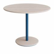 Donut cafebord &Oslash;90cm h&oslash;jde 72cm hvidpigmenteret ask, bl&aring;t stel