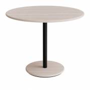 Donut cafebord &Oslash;90cm h&oslash;jde 72cm hvidpigmenteret ask, sort stel