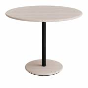Donut cafebord &Oslash;90cm h&oslash;jde 72cm hvidpigmenteret ask, sort stel