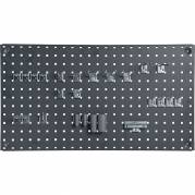 V&aelig;rkt&oslash;jstavle til v&aelig;g 450x1000mm m&oslash;rk gr&aring;