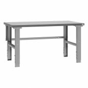 Fileb&aelig;nk med gr&aring; laminat bordplade 1500x800mm 