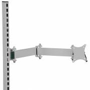 Fladsk&aelig;rmsholder til montering i perforerede s&oslash;jler