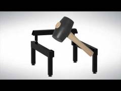 Benramme til garderobeskab 800x550x200mm sort